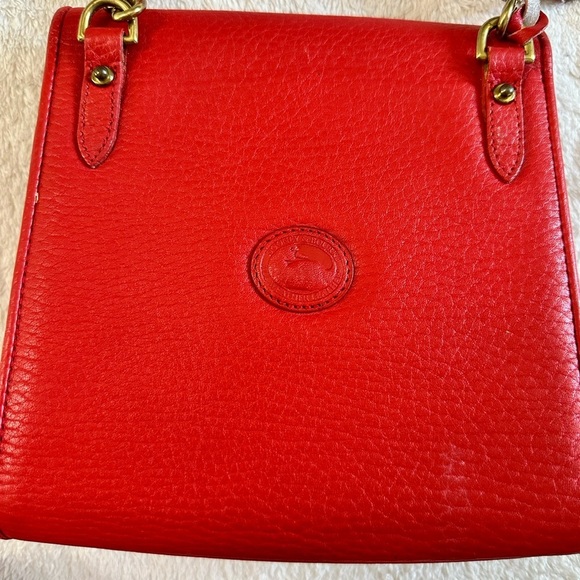 Dooney & Bourke Red Leather Crossbody bag Size 7.5 x 7.5” - Picture 7 of 17
